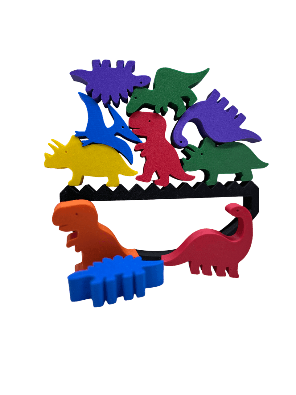 Tetris de dinosaurios en equilibrio